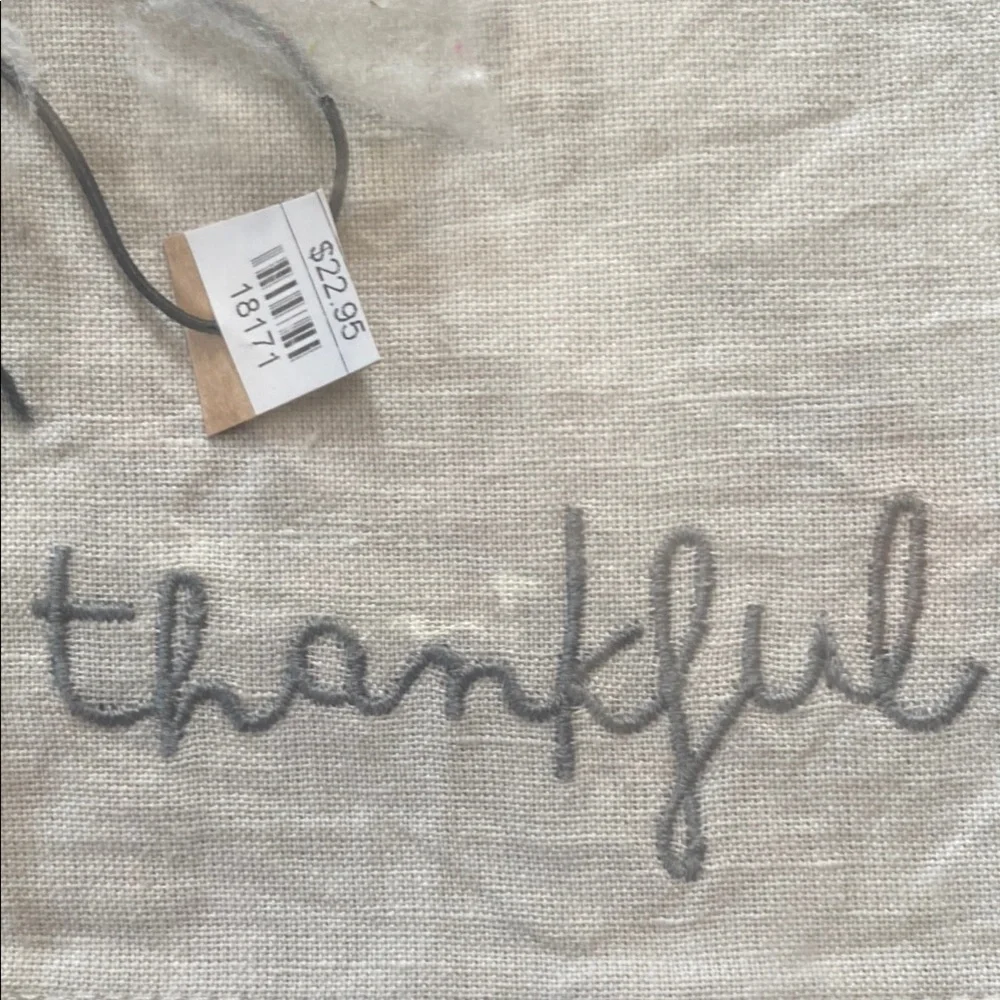 Creative Co-Op Cream and Gray Napkins